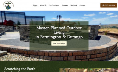 scratchingtheearthlandscaping.com screenshot