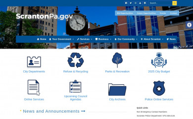 scrantonpa.gov screenshot