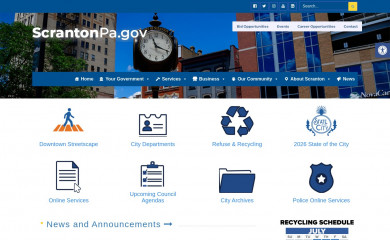 scrantonpa.gov screenshot