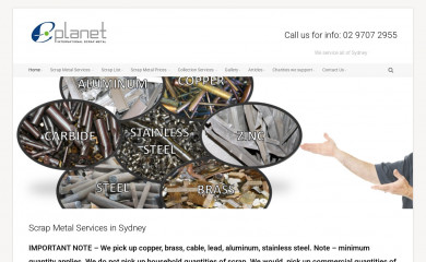 scrapmetalsydney.com screenshot