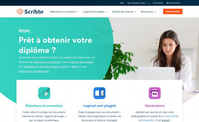 scribbr.fr screenshot