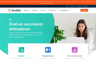 https://www.scribbr.nl/ screenshot