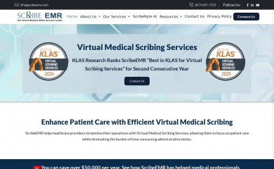 scribeemr.com screenshot