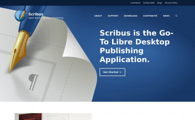 scribus.net screenshot
