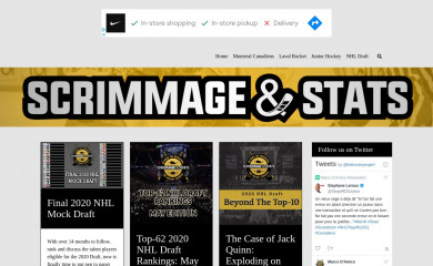 scrimmageandstats.com screenshot