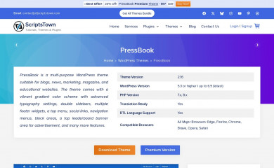 https://scriptstown.com/wordpress-themes/pressbook/ screenshot