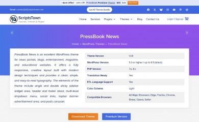 https://scriptstown.com/wordpress-themes/pressbook-news/ screenshot
