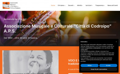 scuolamusicacodroipo.it screenshot