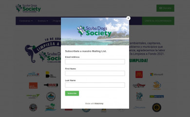 scubadogssociety.org screenshot