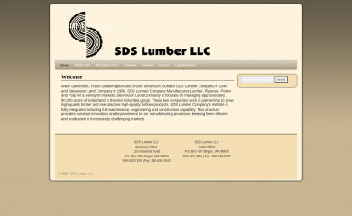 sdslumber.com screenshot