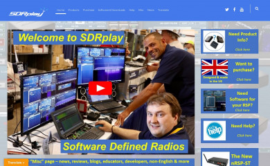 sdrplay.com screenshot