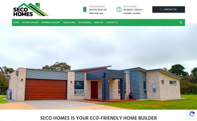 secohomes.com.au screenshot