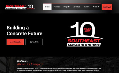 seconcretesystems.com screenshot