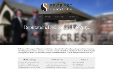 secrestlawfirm.com screenshot