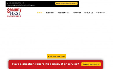 securityfirstalarmking.com screenshot