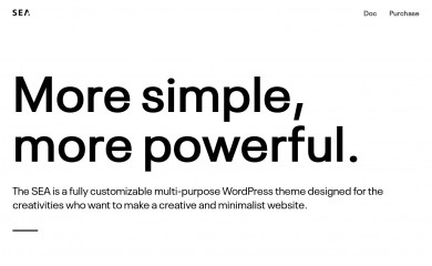 SEA Theme screenshot