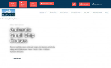 seafarercruises.com screenshot