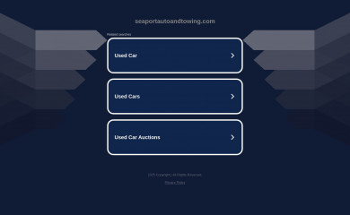 seaportautoandtowing.com screenshot