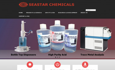 seastarchemicals.com screenshot