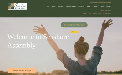 seashoreassembly.org screenshot