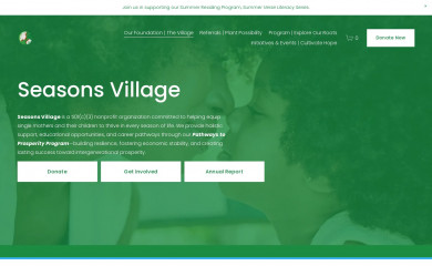 seasonsvillage.org screenshot