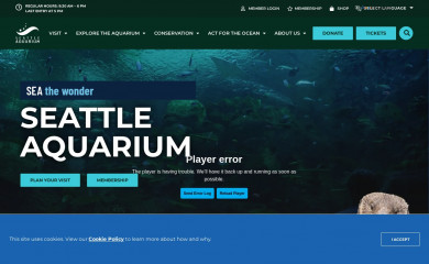 seattleaquarium.org screenshot