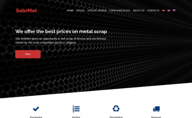 sebrmet.lv screenshot