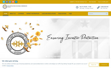 sec.gov.gh screenshot