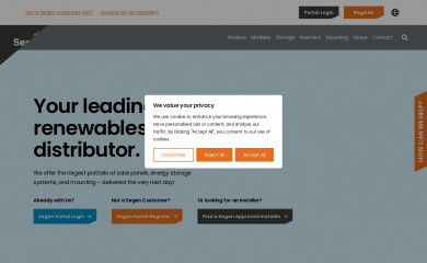 segensolar.co.za screenshot