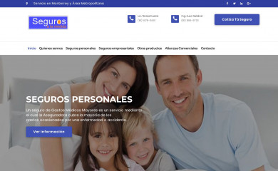 segurosalamedida.com screenshot