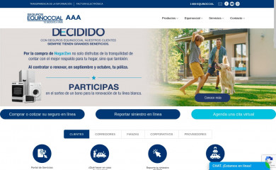 segurosequinoccial.com screenshot