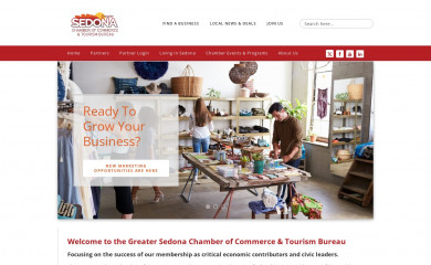 sedonachamber.com screenshot