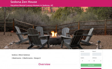 sedonazenhouse.com screenshot