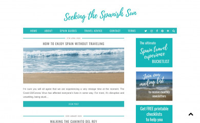 seekingthespanishsun.com screenshot