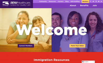 seiu1199nw.org screenshot