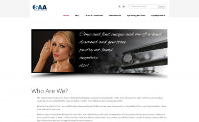 seizedassetsauctioneers.com screenshot