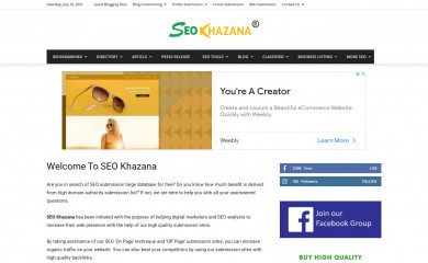 seokhazana.com screenshot