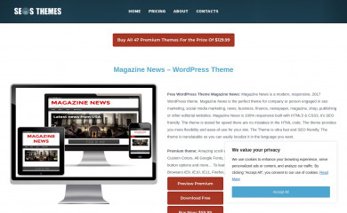 http://seosthemes.com/magazine-news/ screenshot