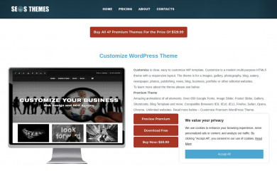 Customize screenshot