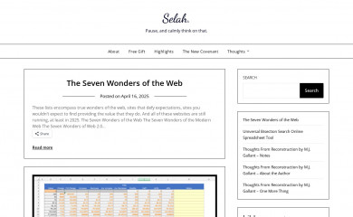selah.ca screenshot