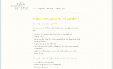 selbstbewusst-sensibel.at screenshot