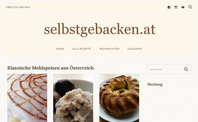 selbstgebacken.at screenshot