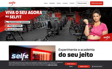 selfitacademias.com.br screenshot