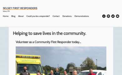 selseyfirstresponders.org screenshot