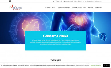 semaskosklinika.lt screenshot