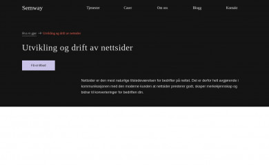 https://semway.no/tjenester/nettsider/ screenshot