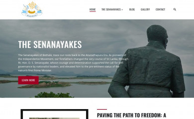 senanayakefamily.org screenshot