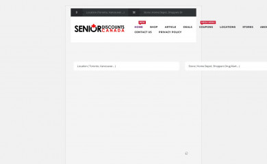 seniordiscount.ca screenshot