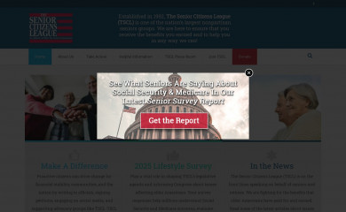 seniorsleague.org screenshot