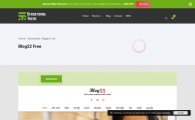http://sensationaltheme.com/downloads/blog22-free/ screenshot